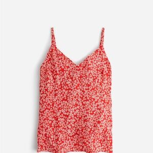 Madewell Red Floral Camisole Top